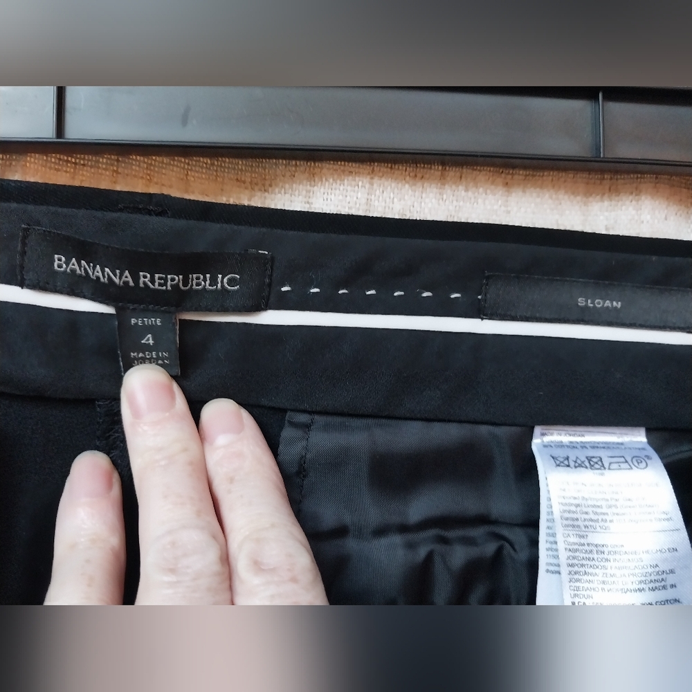 Banana Republic Women's Black Dress Pants, Sloan - Picture 3 of 4